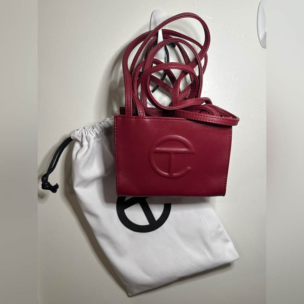 Telfar Oxblood Small Shopping Bag - with original dust bag